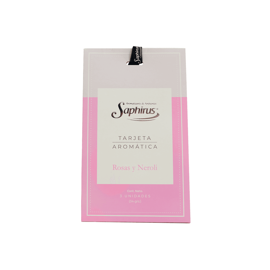 Tarjeta aromática rosas & neroli