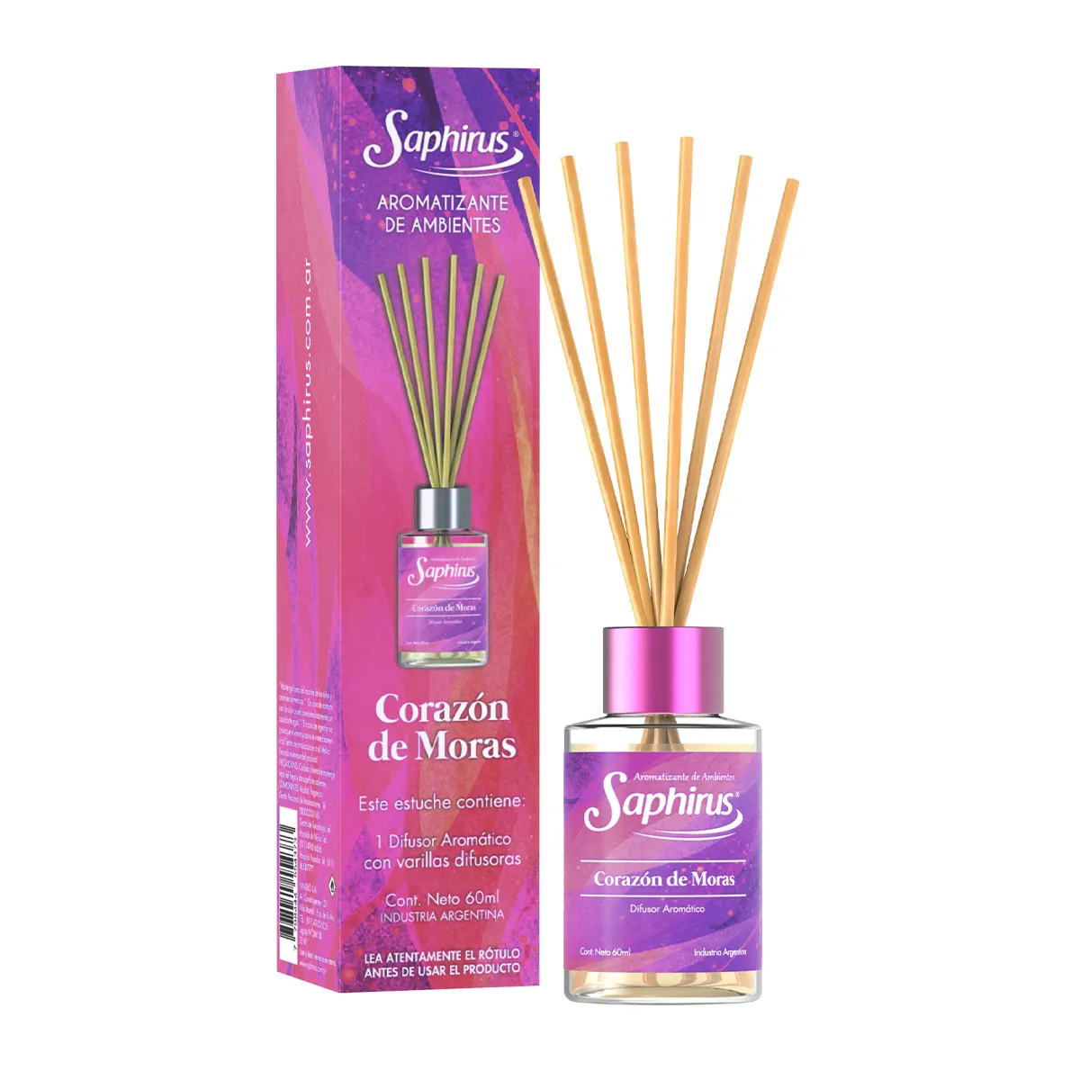 Difusor corazón de moras 60ml
