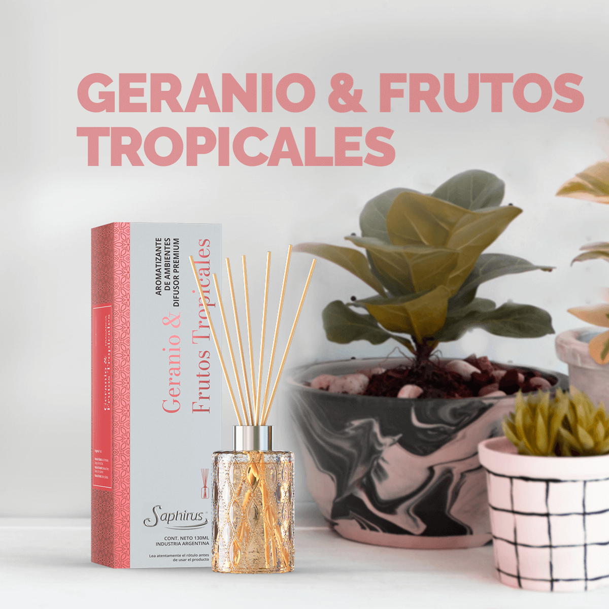 Difusor Premium Geranio & Frutos Tropicales