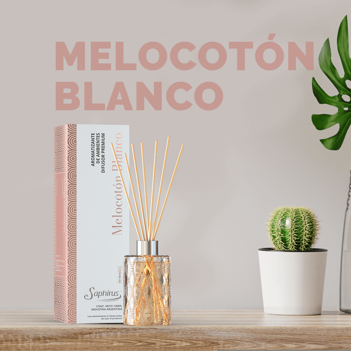 Difusor Premium Melocoton Blanco