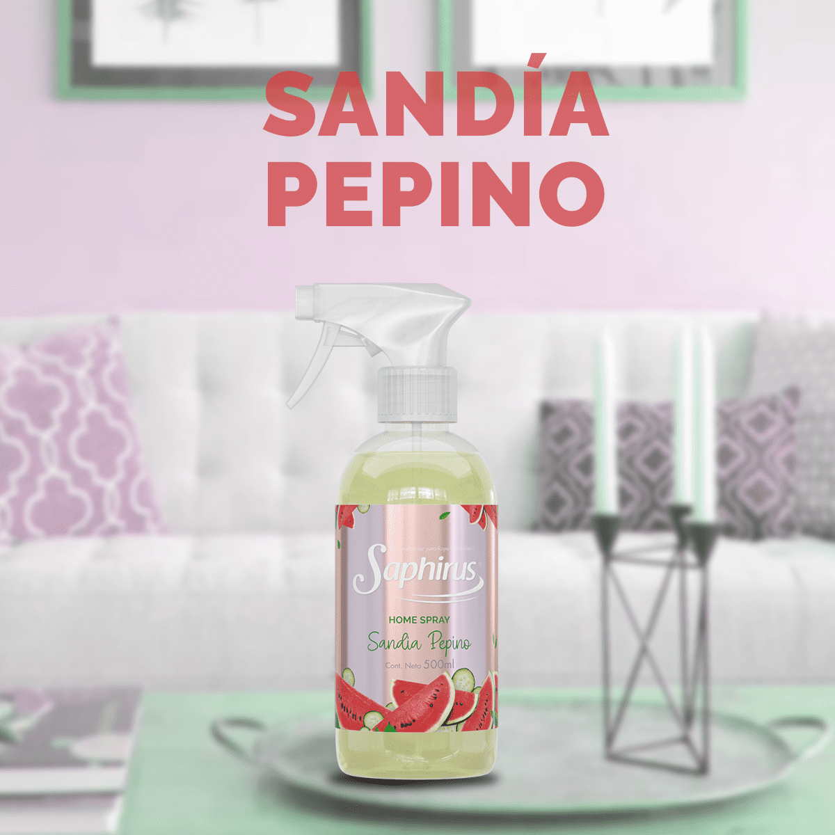 Saphirus Home Spray Sandía Pepino