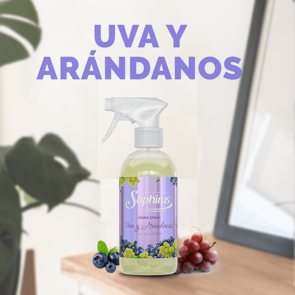 Saphirus Home Spray Uva y Arándanos