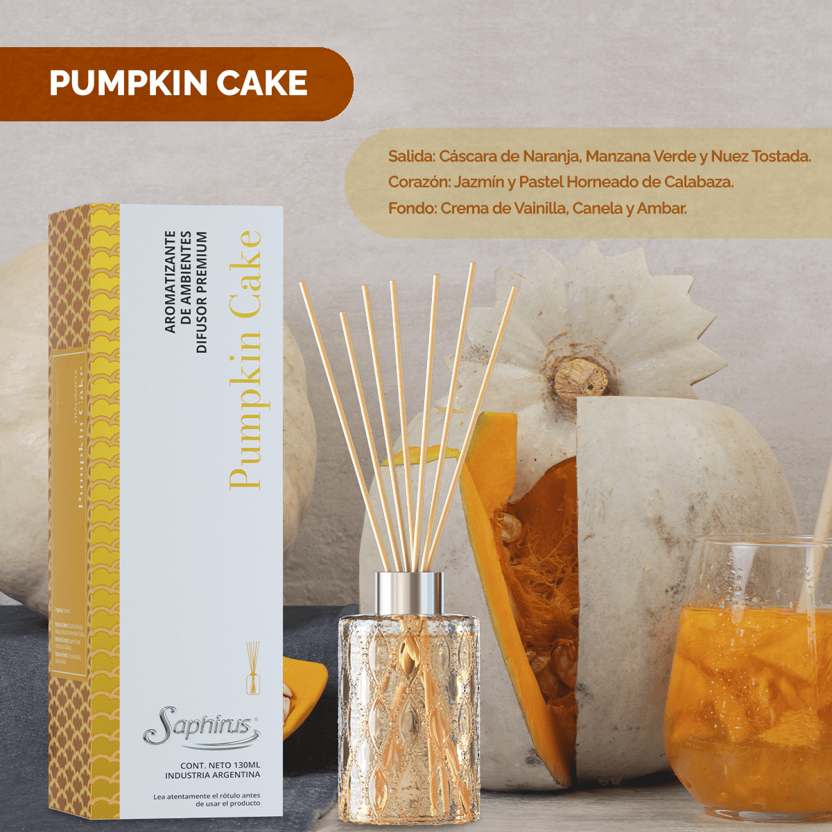 Difusor Premium Pumpkin Cake